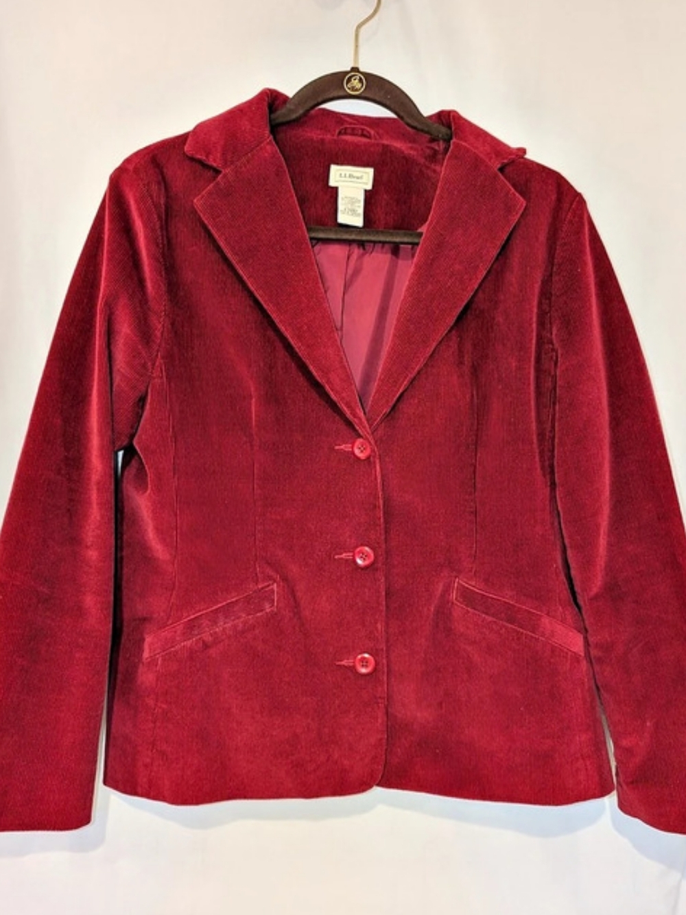 L.L.Bean Corduroy Blazer in Red